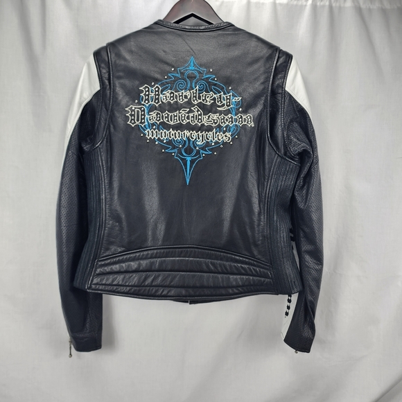 Harley-Davidson Kaleidoscope Leather Jacket Women's Size L - Picture 2 of 10
